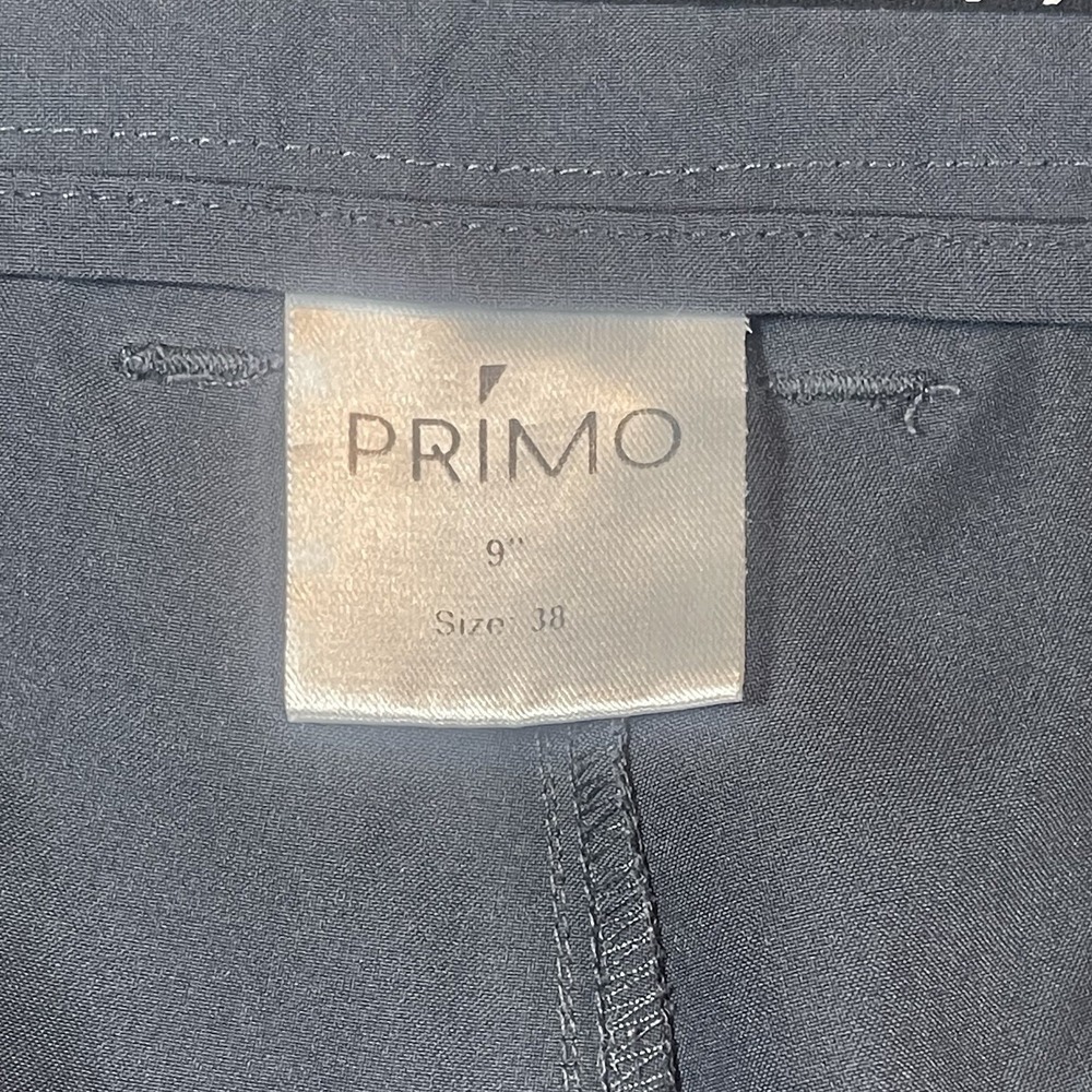 Primo Golf Shorts Mens Size 38 Gray Performance Stretch 9" Inseam Zip Pocket - Picture 7 of 12